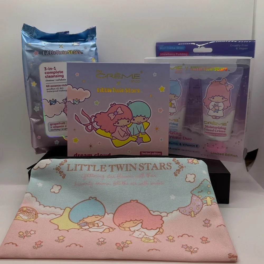 x Little Twin Stars Skincare and makeup bundle.